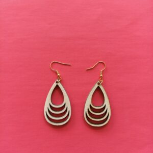 Boucles d&rsquo;oreilles double goutte sourires