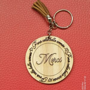 Porte clé Merci Maitresse pour cette année